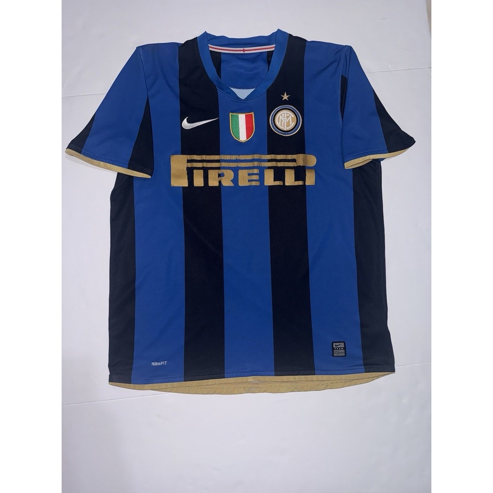 Nike 2008-09 Inter Milan Home Soccer Football Jersey #8 Ibrahimovic L